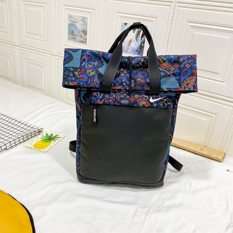 2020 New Nike Backpack Black Colorful
